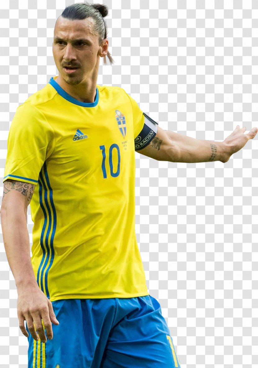 Zlatan Ibrahimović Sweden National Football Team Jersey Player - Soccer Transparent PNG