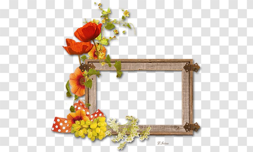 Floral Design Cut Flowers Picture Frames - Flower Transparent PNG