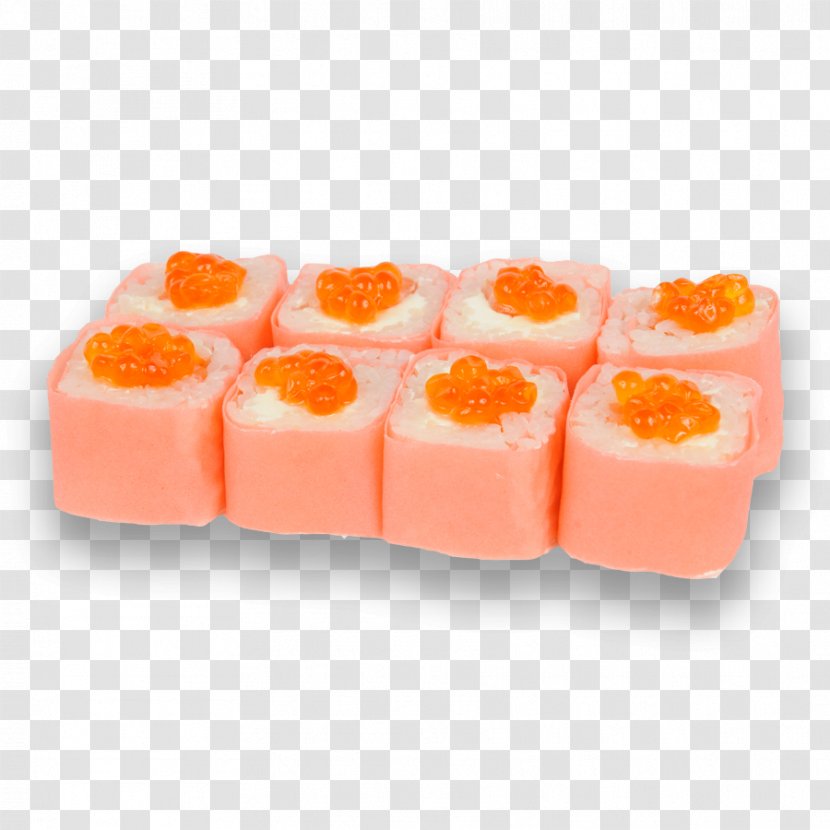 Makizushi Omelette Smoked Salmon Cheese Tobiko - Pizza - Sushi Roll Transparent PNG