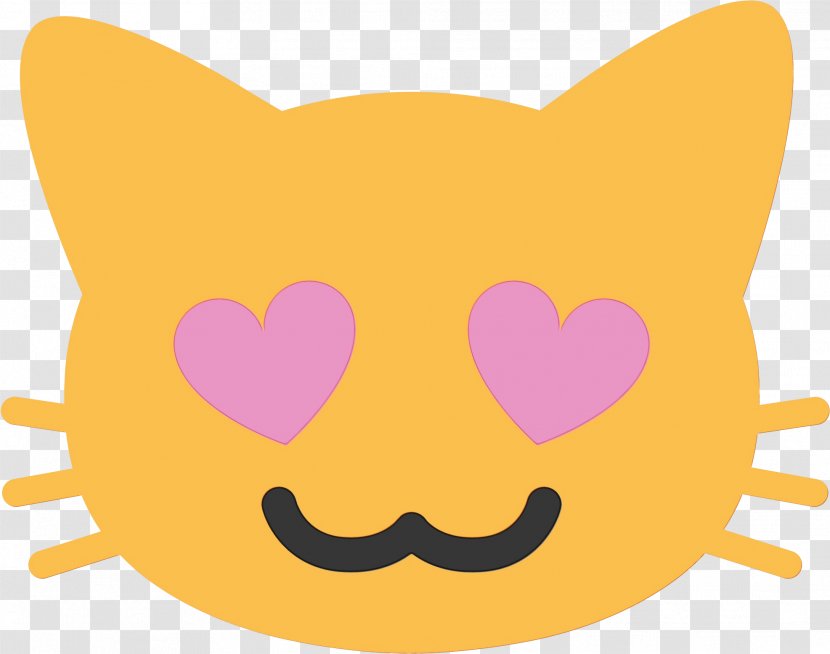 Love Heart Emoji - Cat Transparent PNG