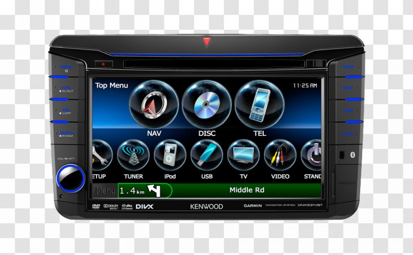 GPS Navigation Systems Car Vehicle Audio Kenwood Corporation Automotive Head Unit Transparent PNG