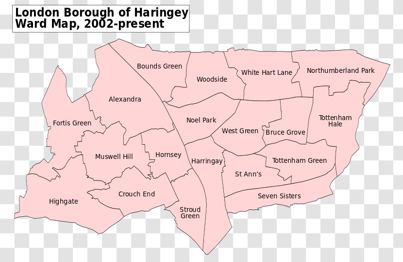 Haringey London Borough Council White Hart Lane Map Of Enfield Southwark Transparent PNG