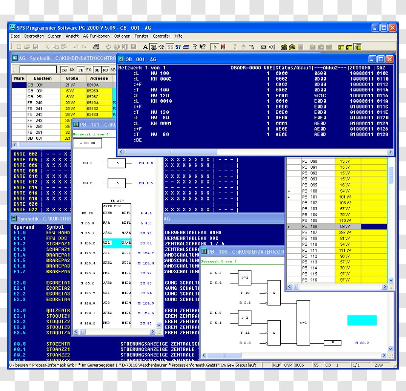 Simatic S5 PLC Computer Software Programmable Logic Controllers Step 7 - Technology - Programming Transparent PNG