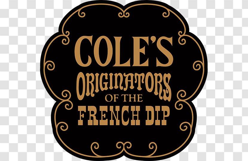 Cole's French Dip Dipping Sauce Logo Restaurant - Coles Transparent PNG