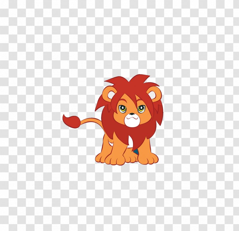 Lion Tiger Cartoon Clip Art - Cute Little Transparent PNG