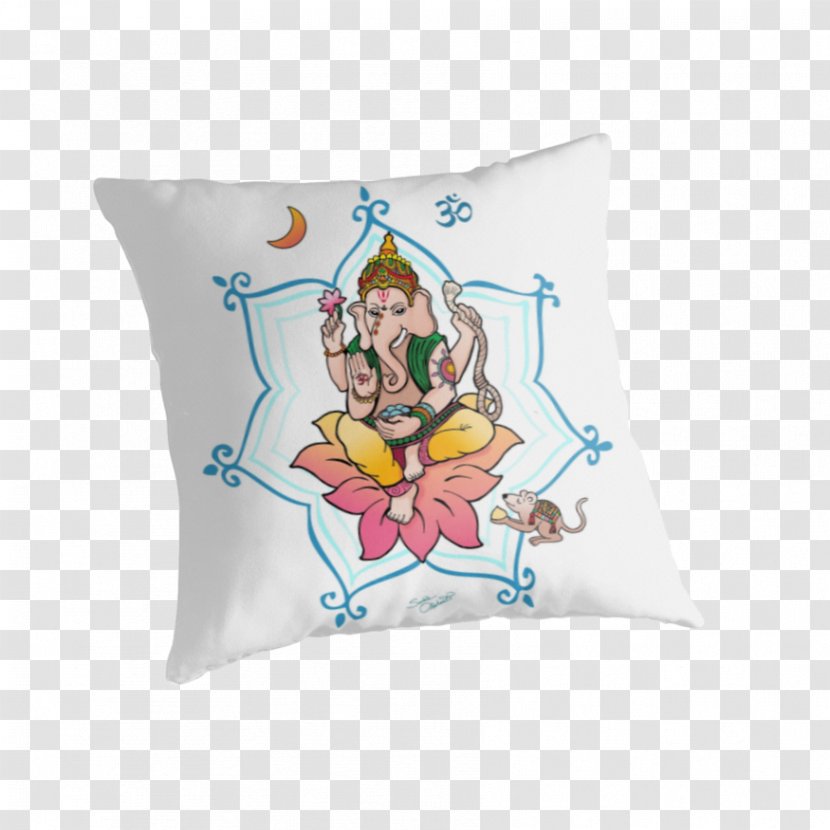 Ganesha Cushion Textile Throw Pillows - Tile - Sri Ganesh Transparent PNG