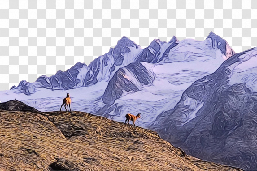 Terrain Mountain Range Alps Mount Scenery Transparent PNG