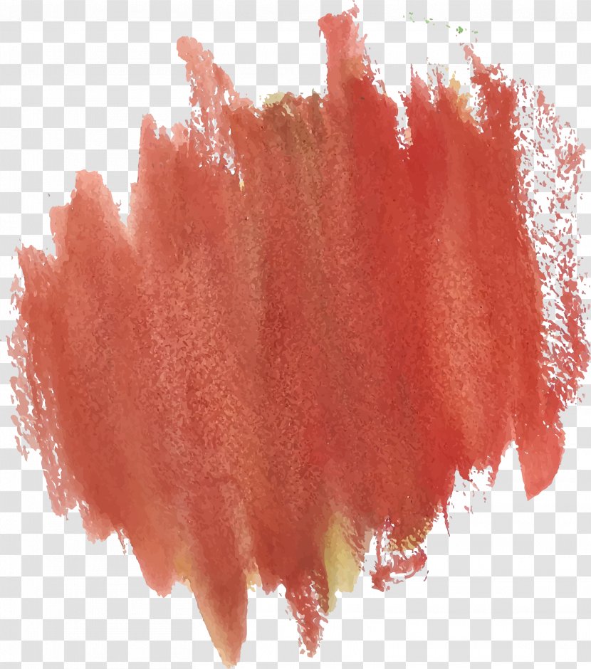 Red Watercolor Painting Paintbrush Graffiti - Pinceau Xe0 Aquarelle - Brown Transparent PNG