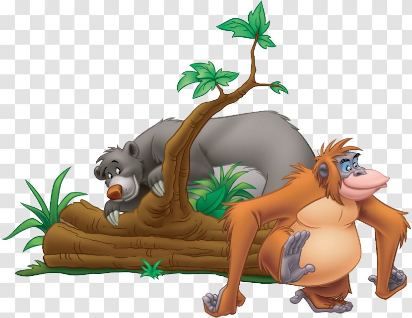 King Louie Baloo Shere Khan Mowgli - Tree - Image Transparent PNG