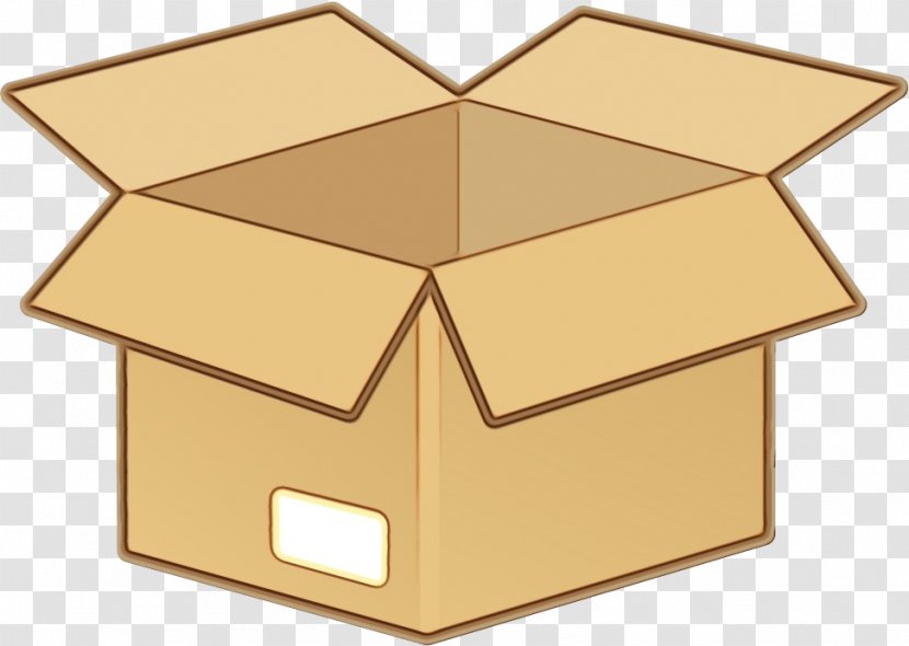 Shipping Box Package Delivery - Watercolor Transparent PNG