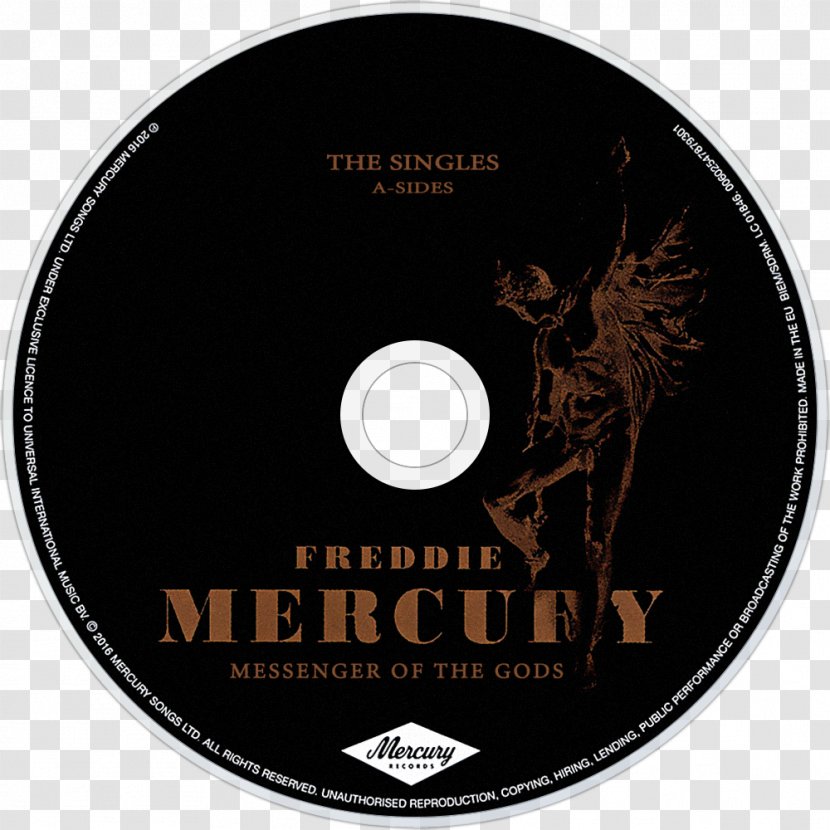 Messenger Of The Gods: Singles Solo Collection Musician Freddie Mercury Album - Watercolor - Dvd Transparent PNG