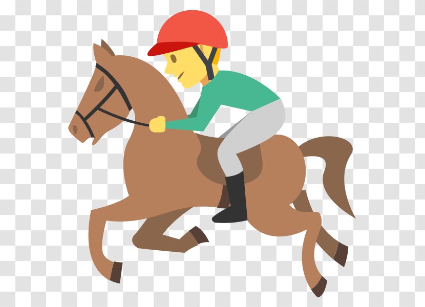 Horse Racing Emoji Equestrian Jockey - Riding Transparent PNG