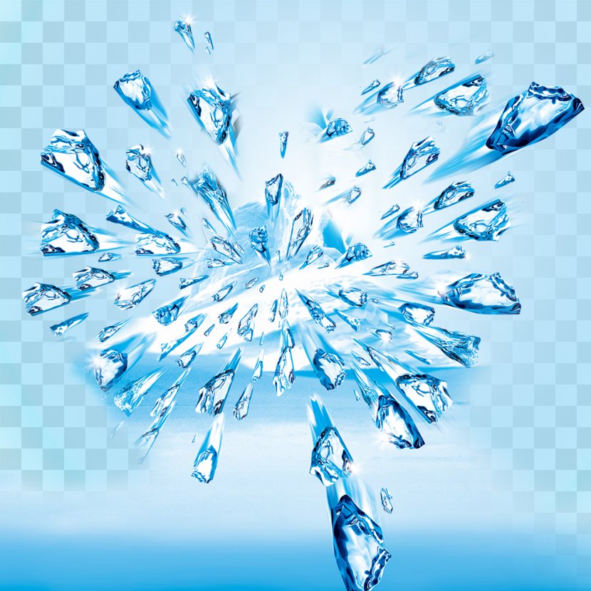 Ice Cube Explosion - Fishing - Burst Transparent PNG