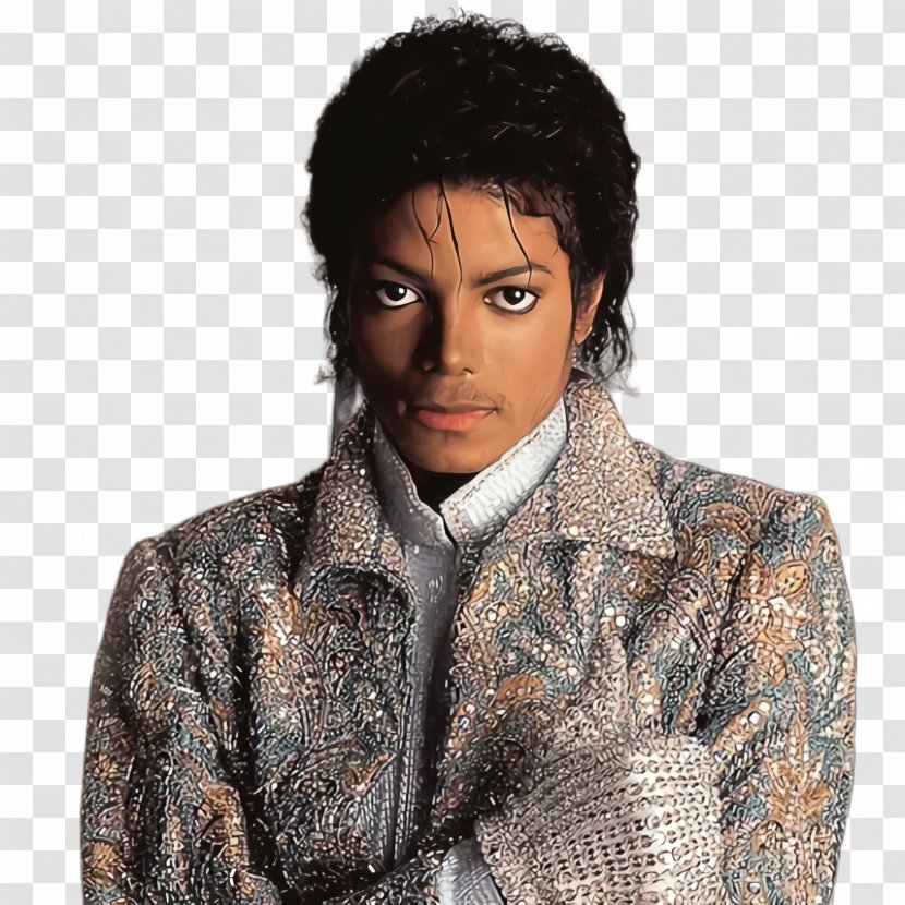 Rock Cartoon - Michael Jackson - Lace Wig Jacket Transparent PNG