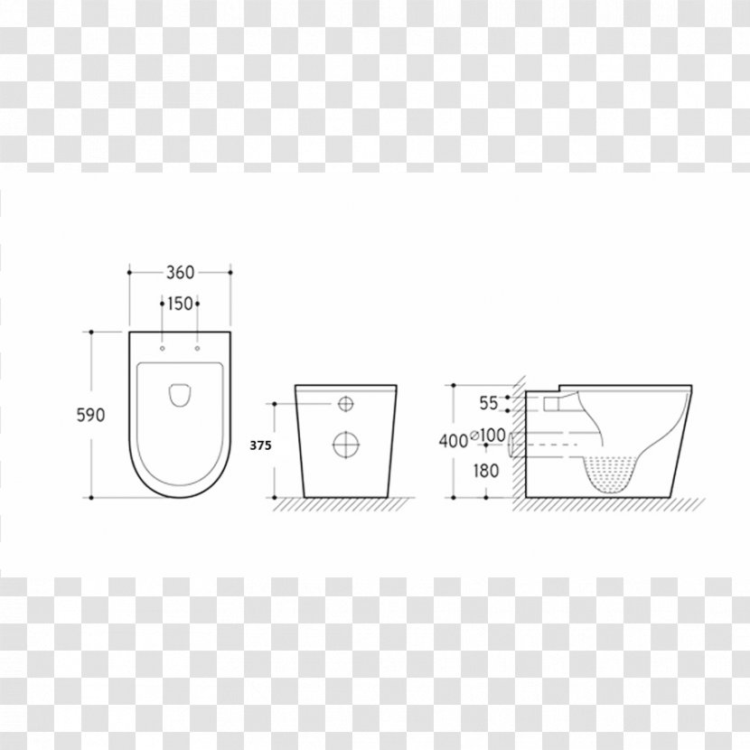 Line Angle Brand - Rectangle - Toilet Pan Transparent PNG