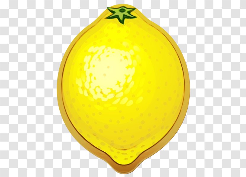 Lemon Drawing - Citrus - Plant Golf Ball Transparent PNG