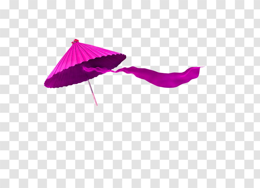 Jiangnan Umbrella - Designer - Purple Chinese Wind Decorative Pattern Transparent PNG