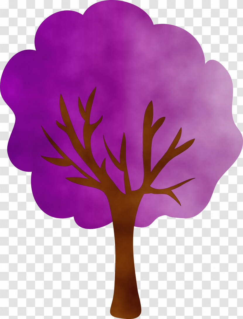 Violet Purple Tree Leaf Plant Transparent PNG