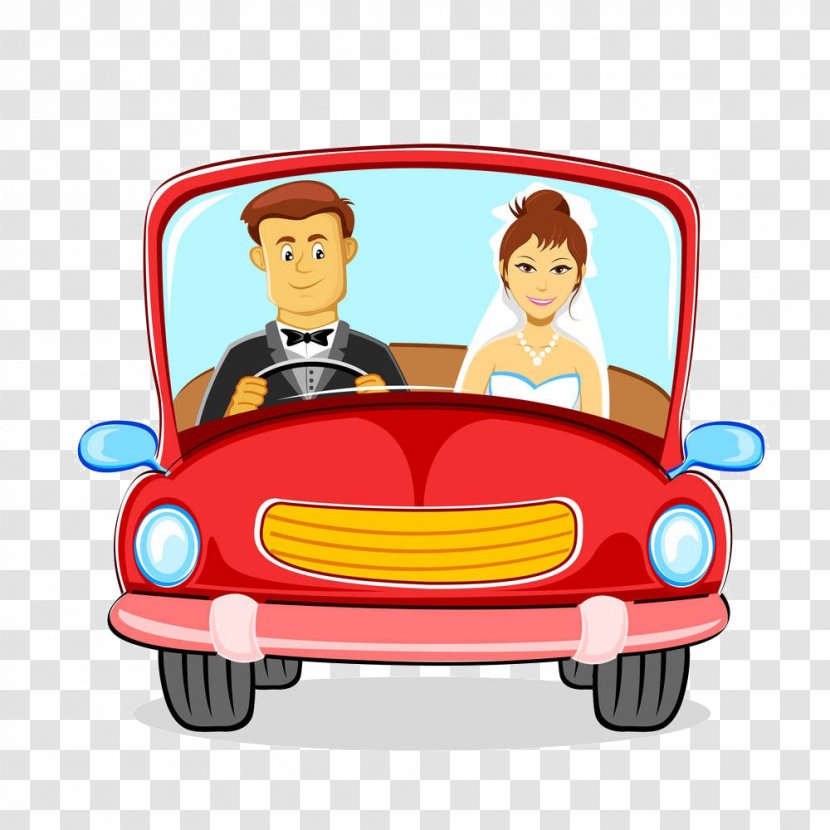 Royalty-free Stock Photography Clip Art - Footage - Cartoon Wedding Car Transparent PNG