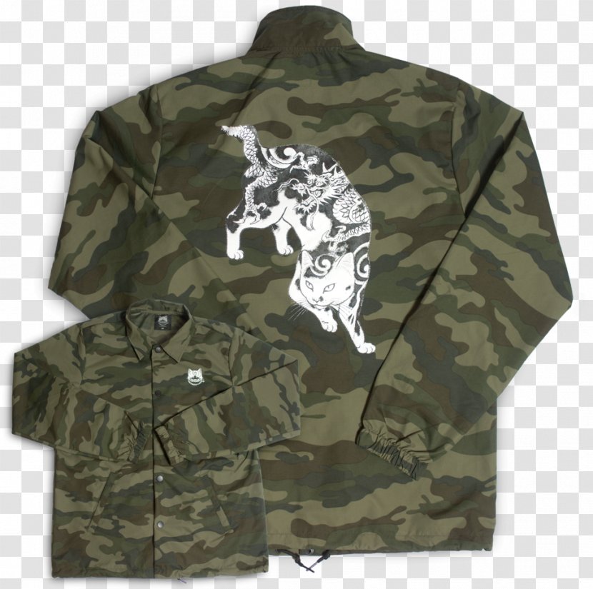 Cat Background - Sleeve - Tshirt Military Uniform Transparent PNG