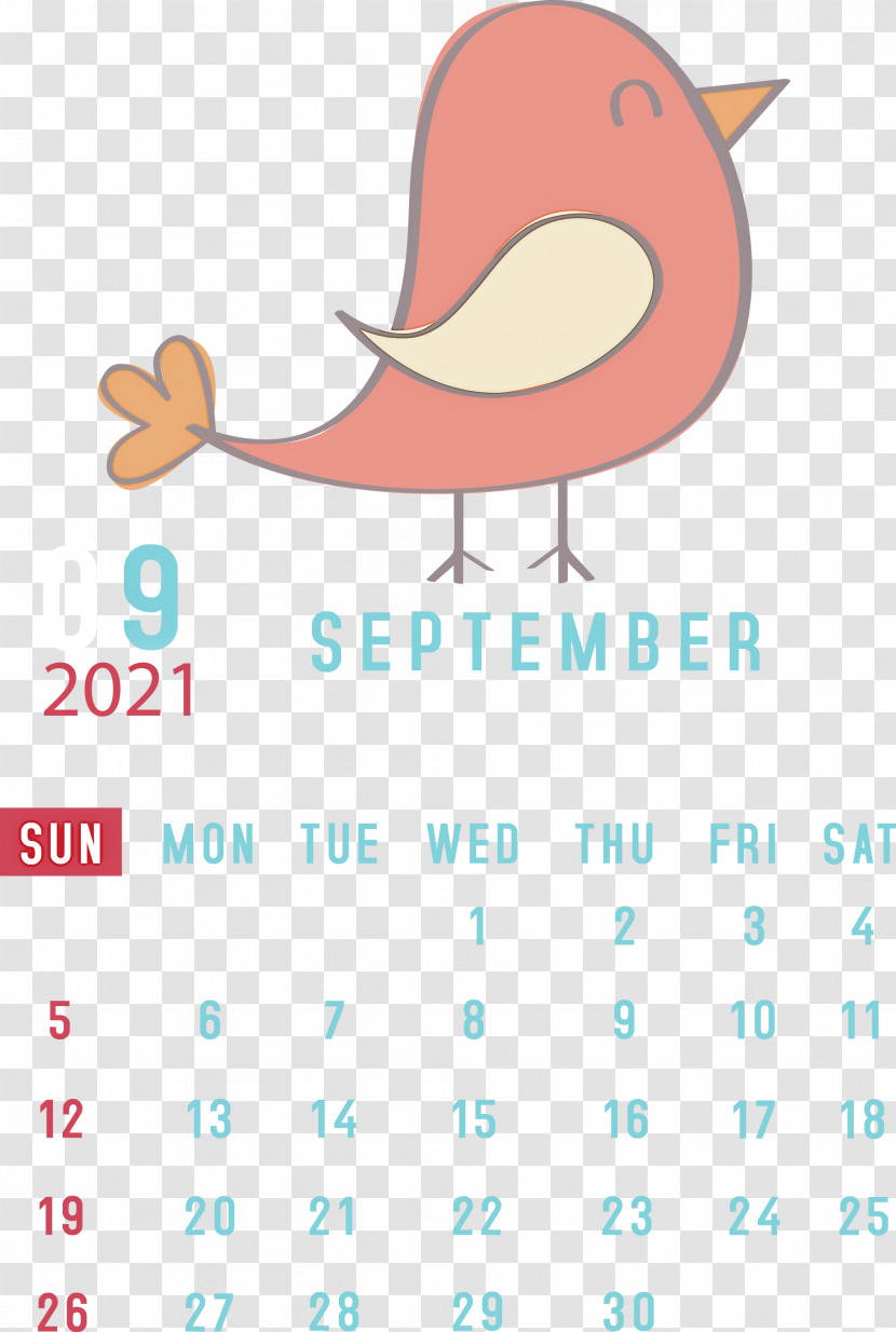 September 2021 Printable Calendar September 2021 Calendar Transparent PNG