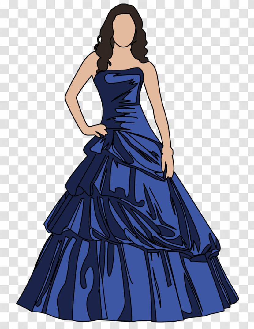 Prom Dress Formal Wear Clip Art - Flower - Cliparts Transparent PNG