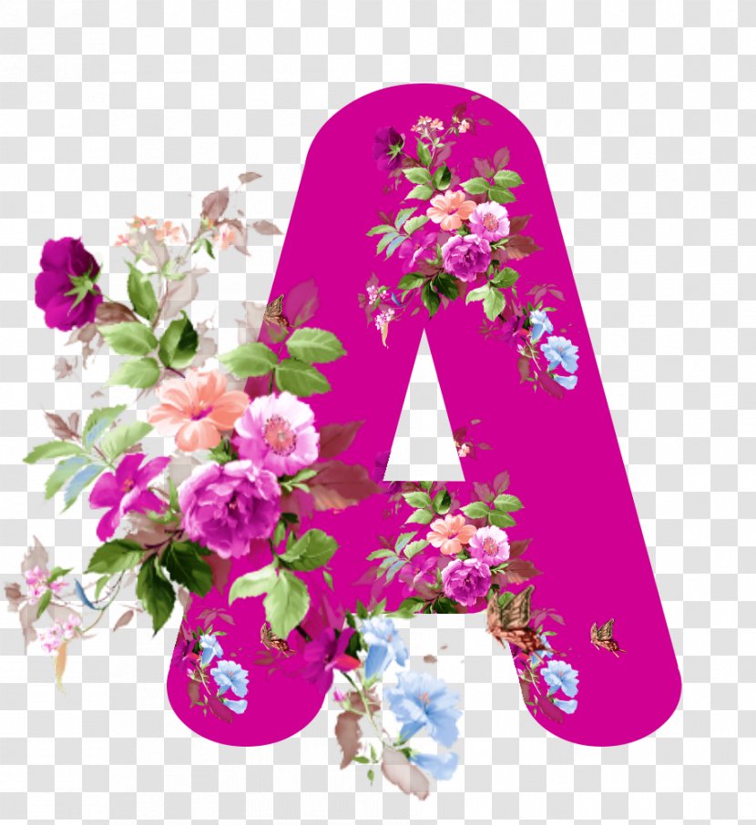 Floral Design Flower - Letter Transparent PNG