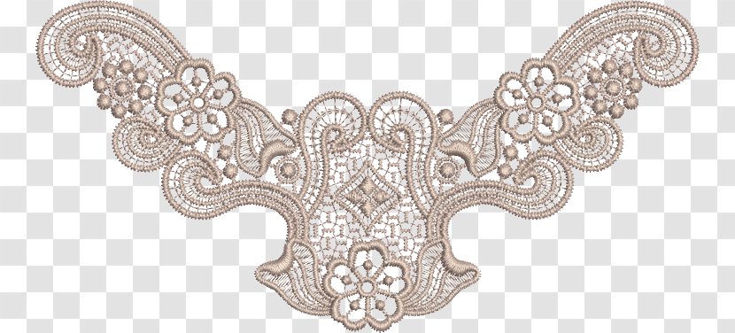 Design Embroidery Lace Image - Wing Transparent PNG