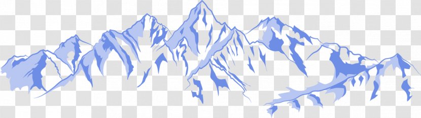 Mountain Euclidean Vector Illustration - Blue - Iceberg Transparent PNG