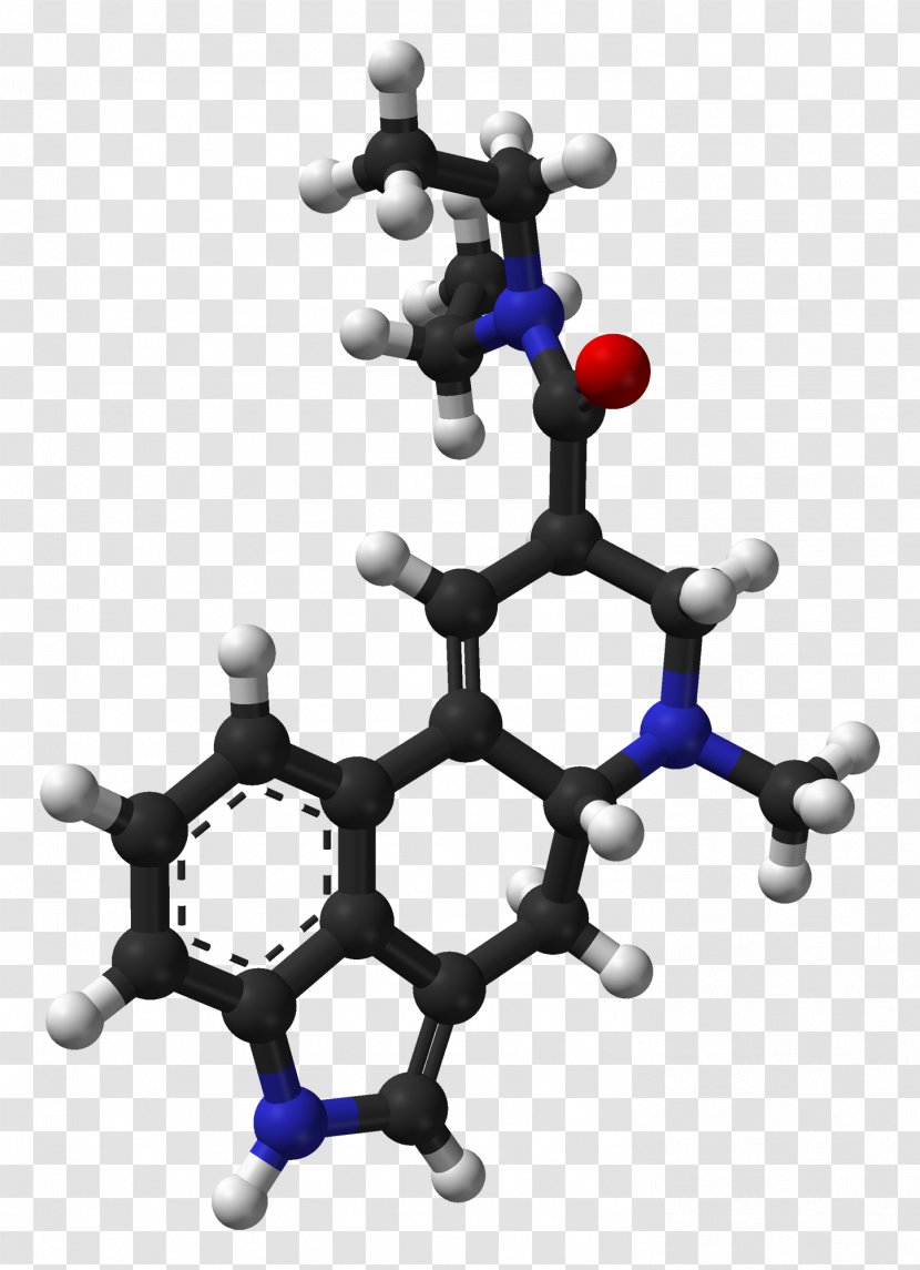 Lysergic Acid Diethylamide Psychedelic Drug Molecule Hallucinogen Transparent PNG