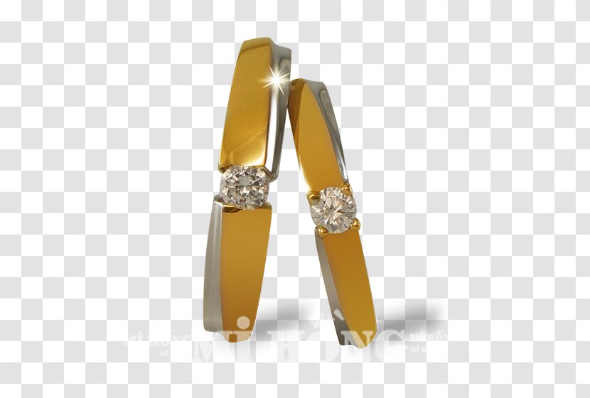 Wedding Ring - Diamond - Yellow Transparent PNG