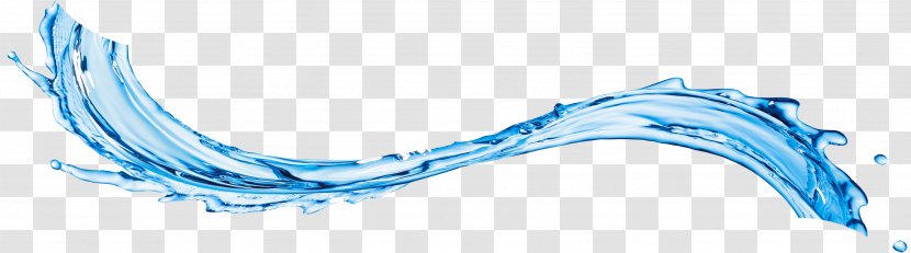 Font - Blue - Water Wave Transparent PNG