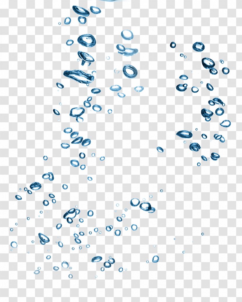 Water Drop Euclidean Vector Element - Symmetry - Blue Droplets Effect Elements Transparent PNG