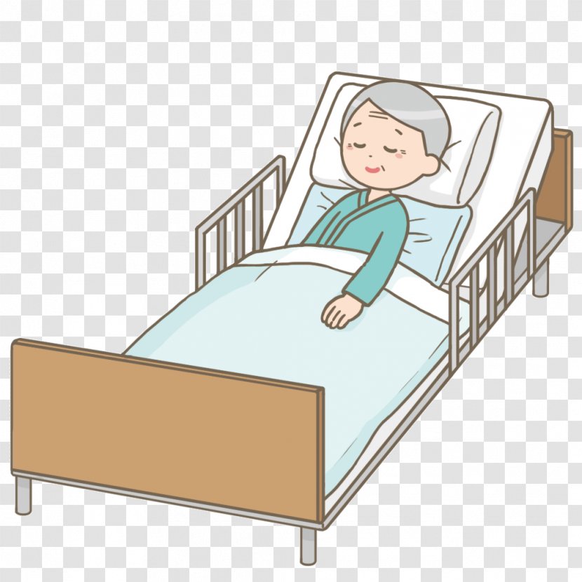 Bedridden Old Age Patient - Bed Transparent PNG