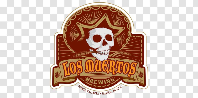 Los Muertos Brewing T-shirt Restaurant Brewery Beer - Label - Mexican Food Transparent PNG