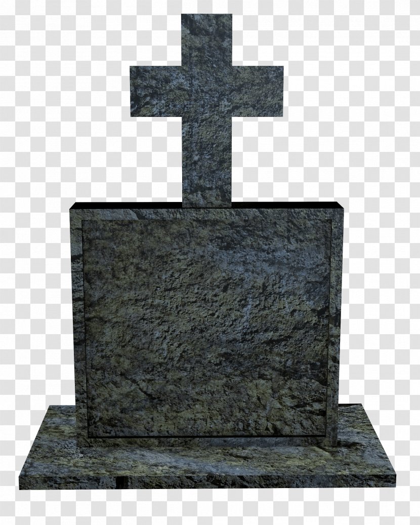 Headstone Cemetery Cross Grave Monument - Memorial Transparent PNG