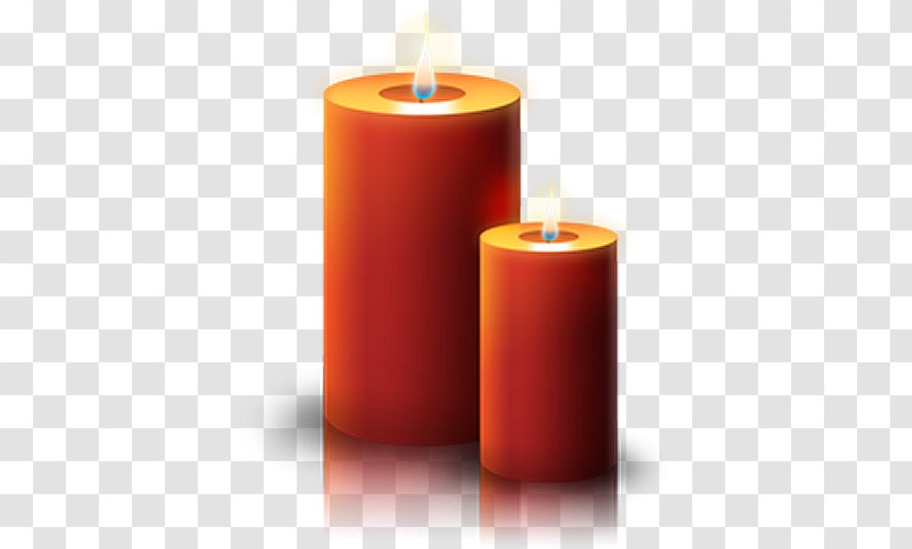 Clip Art - Candle - Orange Transparent PNG