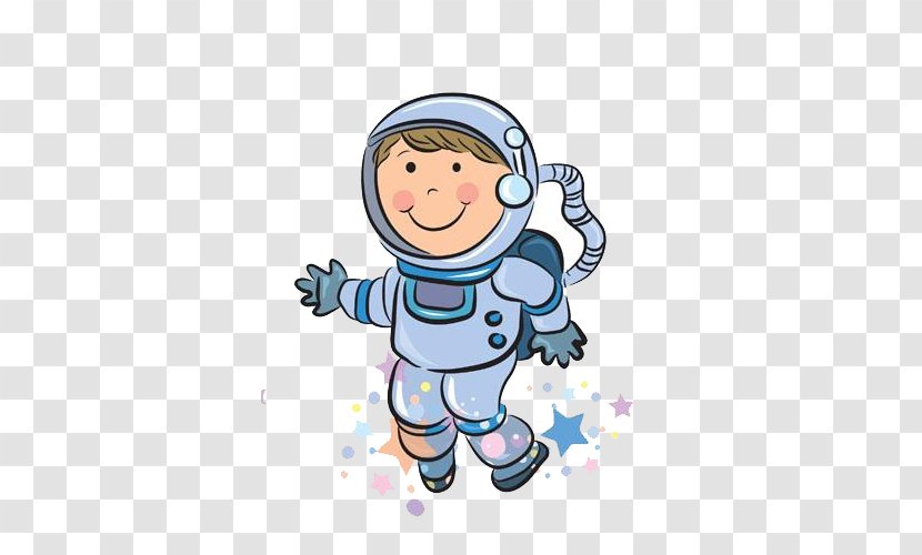 Profession Stock Photography Clip Art - Frame - Hand-painted Cartoon Astronaut Material Transparent PNG