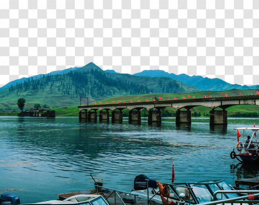 Dandong Sino-Korean Friendship Bridge Yalu River Jian - Water Resources Transparent PNG