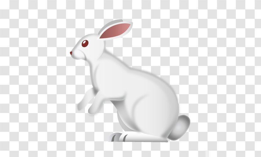 Domestic Rabbit Hare Easter Bunny Emoji - Canoe Transparent PNG