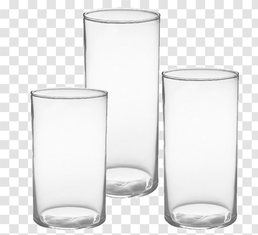 Highball Glass Cylinder Pint Old Fashioned - Crushed Transparent PNG