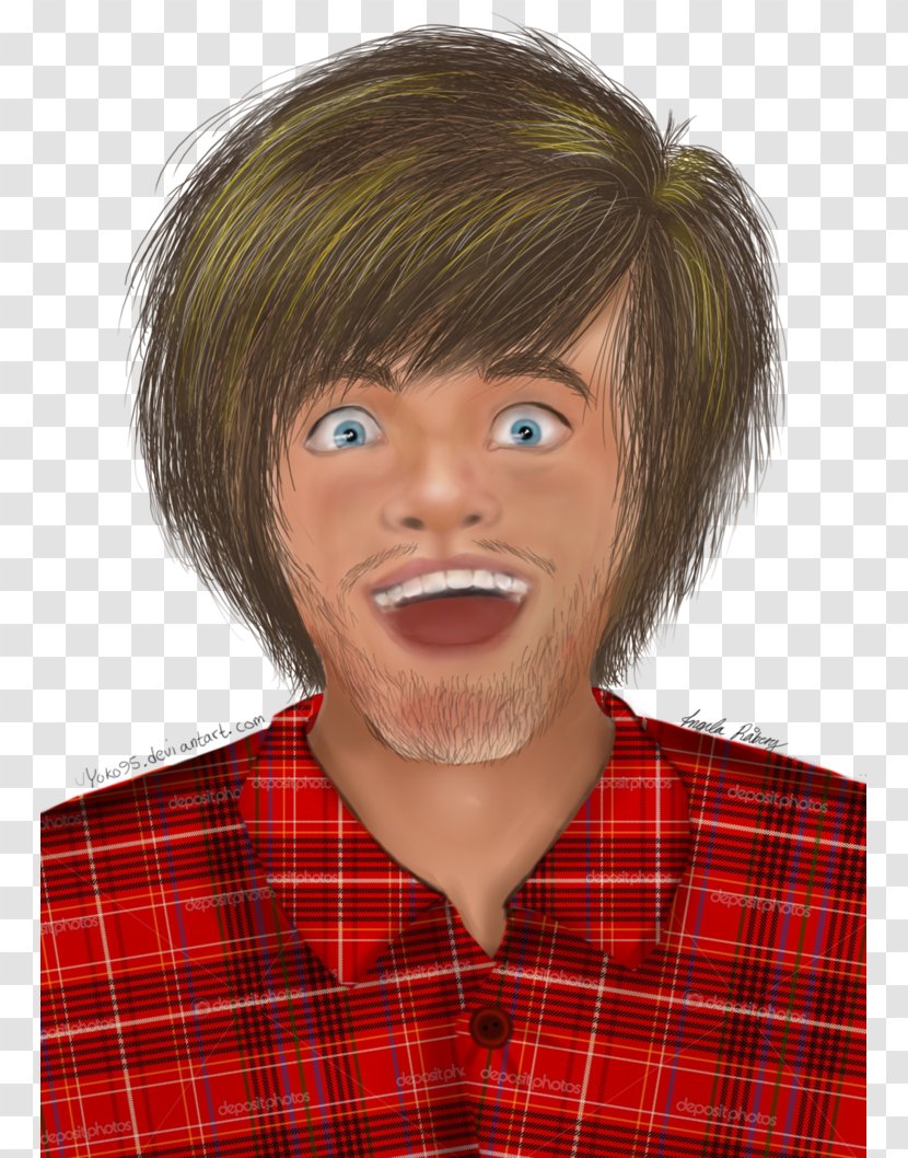 Cheek Facial Hair Eyebrow Coloring Forehead - Jaw - Pewdiepie Transparent PNG