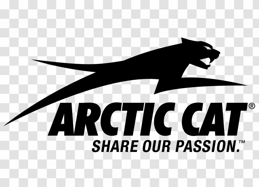 Arctic Cat Thief River Falls All-terrain Vehicle Side By Yamaha Motor Company - Black And White - Creative Logo Transparent PNG