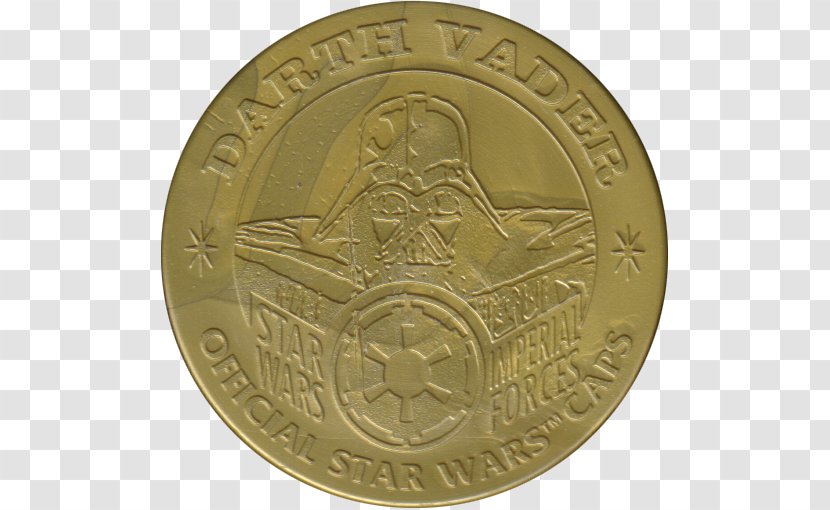 Anakin Skywalker Star Wars Coin Darth Gold - Brass - Disney Dollars 1993 Transparent PNG