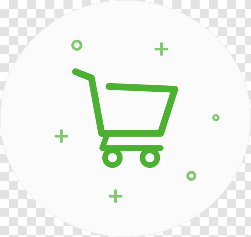 Shopping Cart Online Centre Bag - Green - Empty Transparent PNG