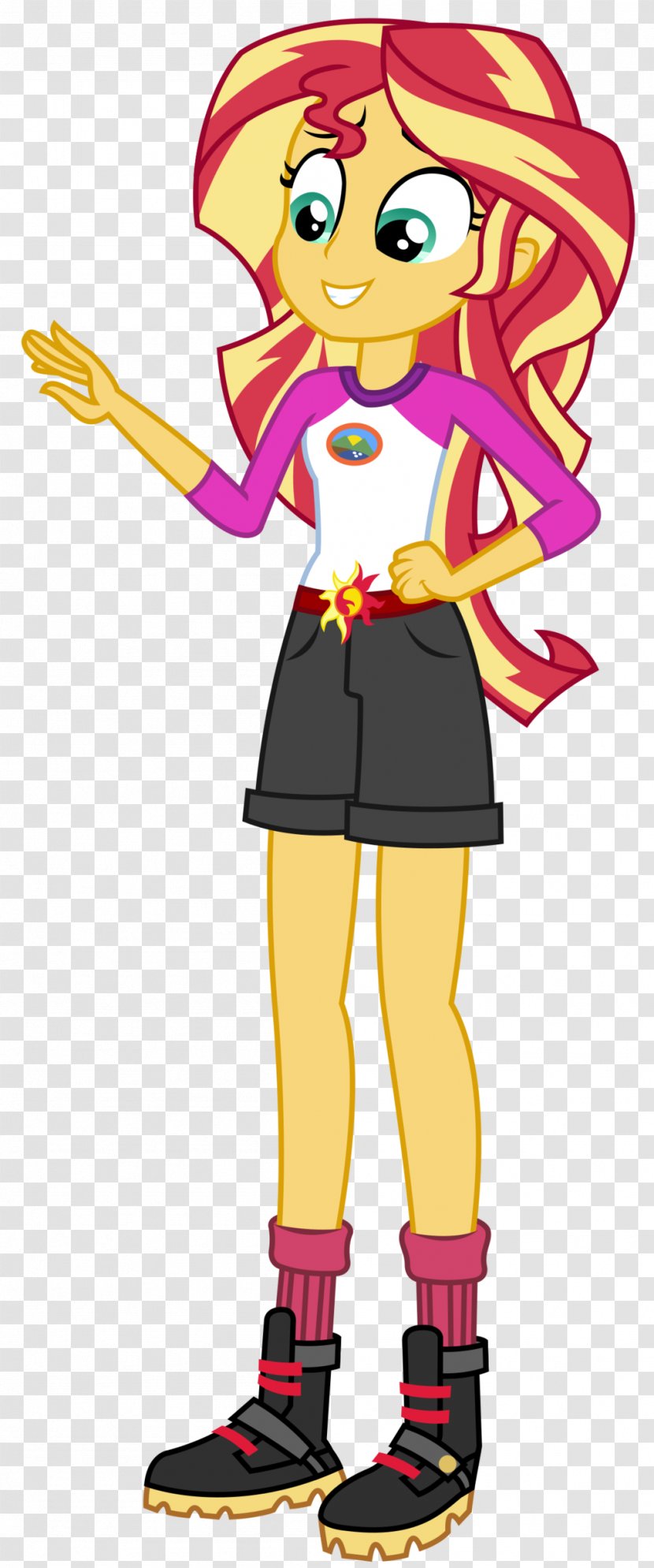 Sunset Shimmer Rarity My Little Pony: Equestria Girls Clip Art - Silhouette - Frame Transparent PNG