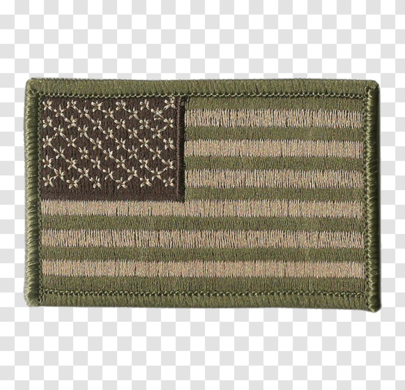 Flag Of The United States Patch Embroidered Military Transparent PNG