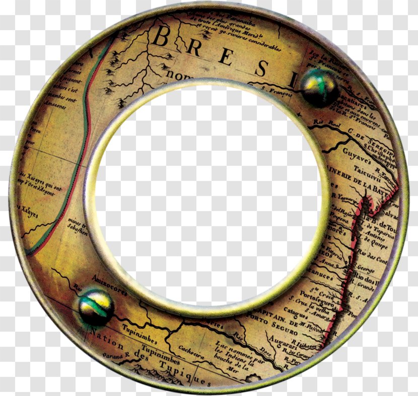 Circle Picture Frame Film - Highdefinition Television - Cartoon Treasure Map Transparent PNG