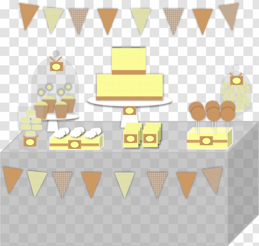 Cartoon Food Pattern - Furniture - Cake Table Transparent PNG