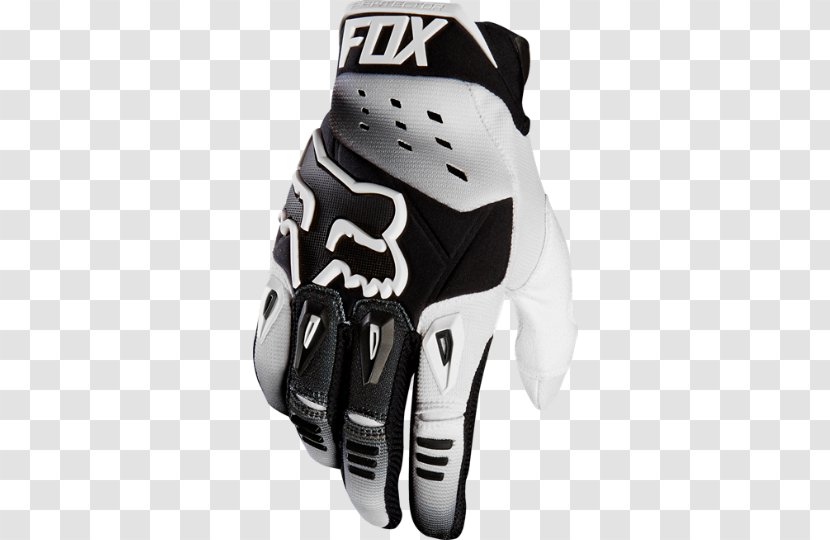 Fox 2016 Blue-Yellow Pawtector Race MX Gloves White 2015/16 Men's Digit Full Finger MTB & BMX Cycling 13222 - Red Transparent PNG